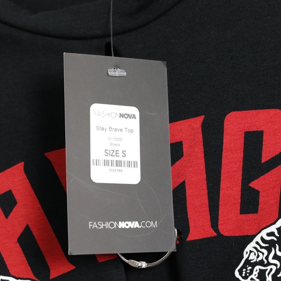 NWT punk rock crop top tigers graphic tee savage S - Picture 4 of 5